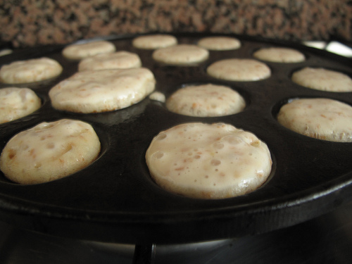 Bacon poffertjes