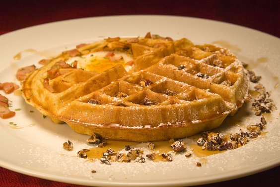 Egg in a Waffle
