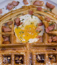 Egg in a Waffle