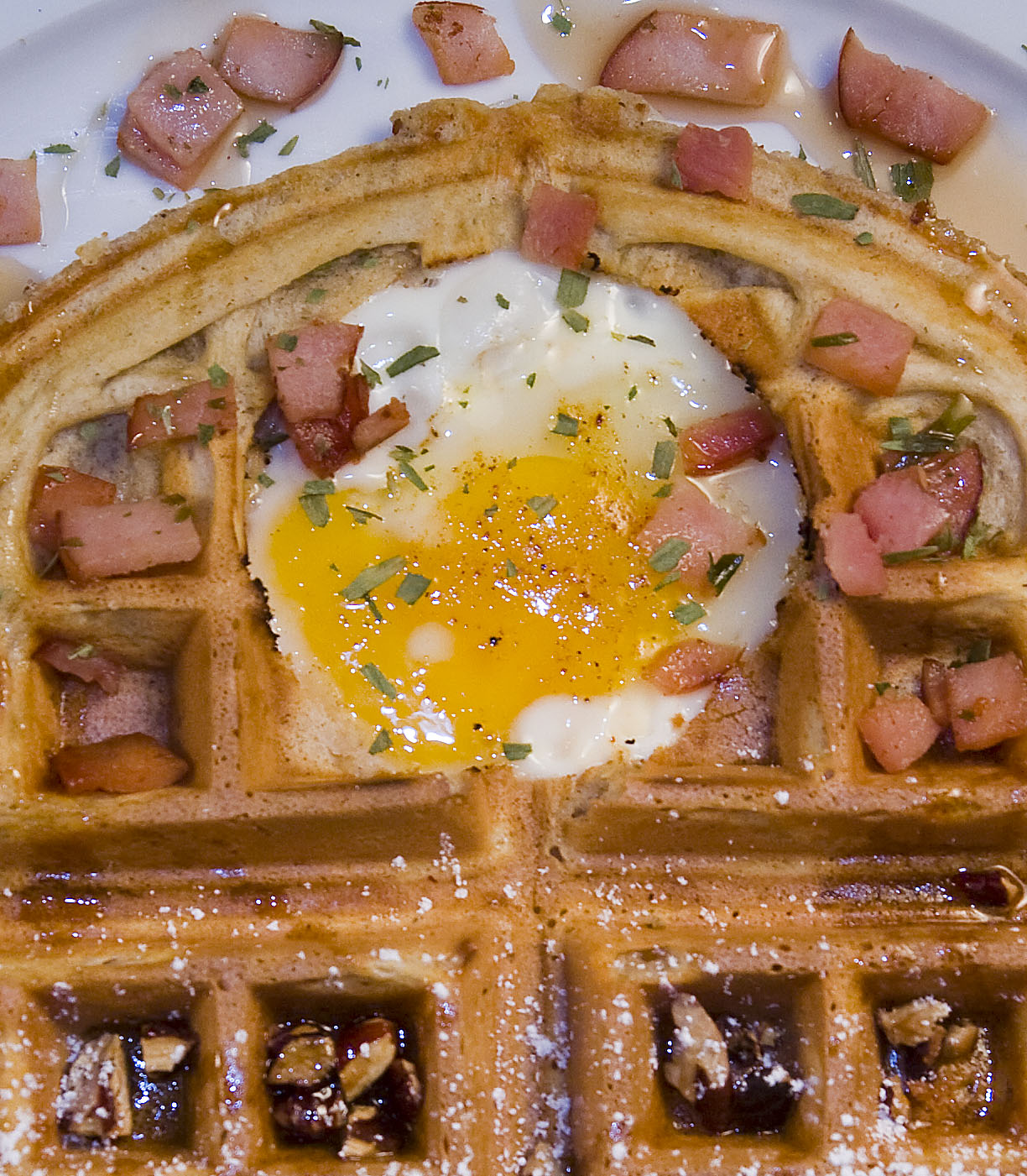Egg in a Waffle
