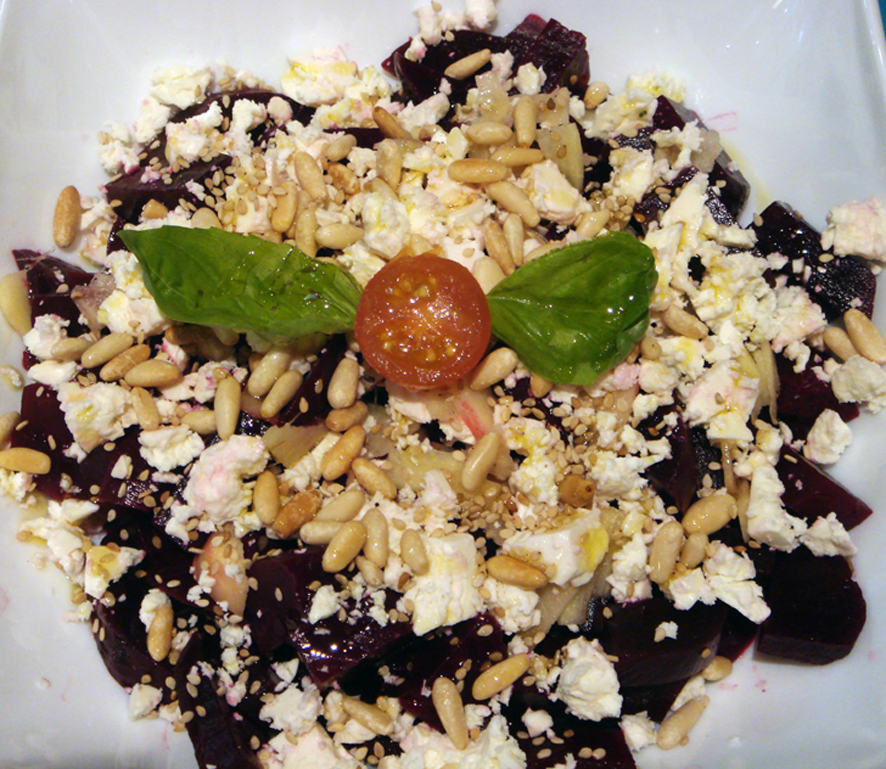 Roasted Beetroot Salad with Blue Cheese and Honey