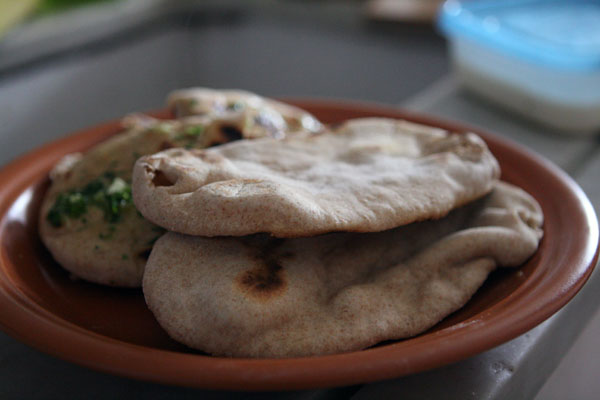 Garlic Naan with Whole Wheat