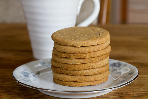 digestive biscuits, aka whole wheat shortbread