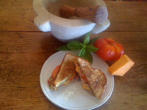 Mary's Plain Old Simple Ham and Cheese Sandwich