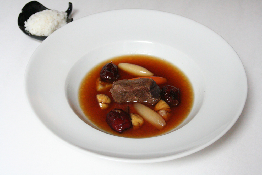 Korean Short Rib Stew with Dried Jujubes and Chestnuts