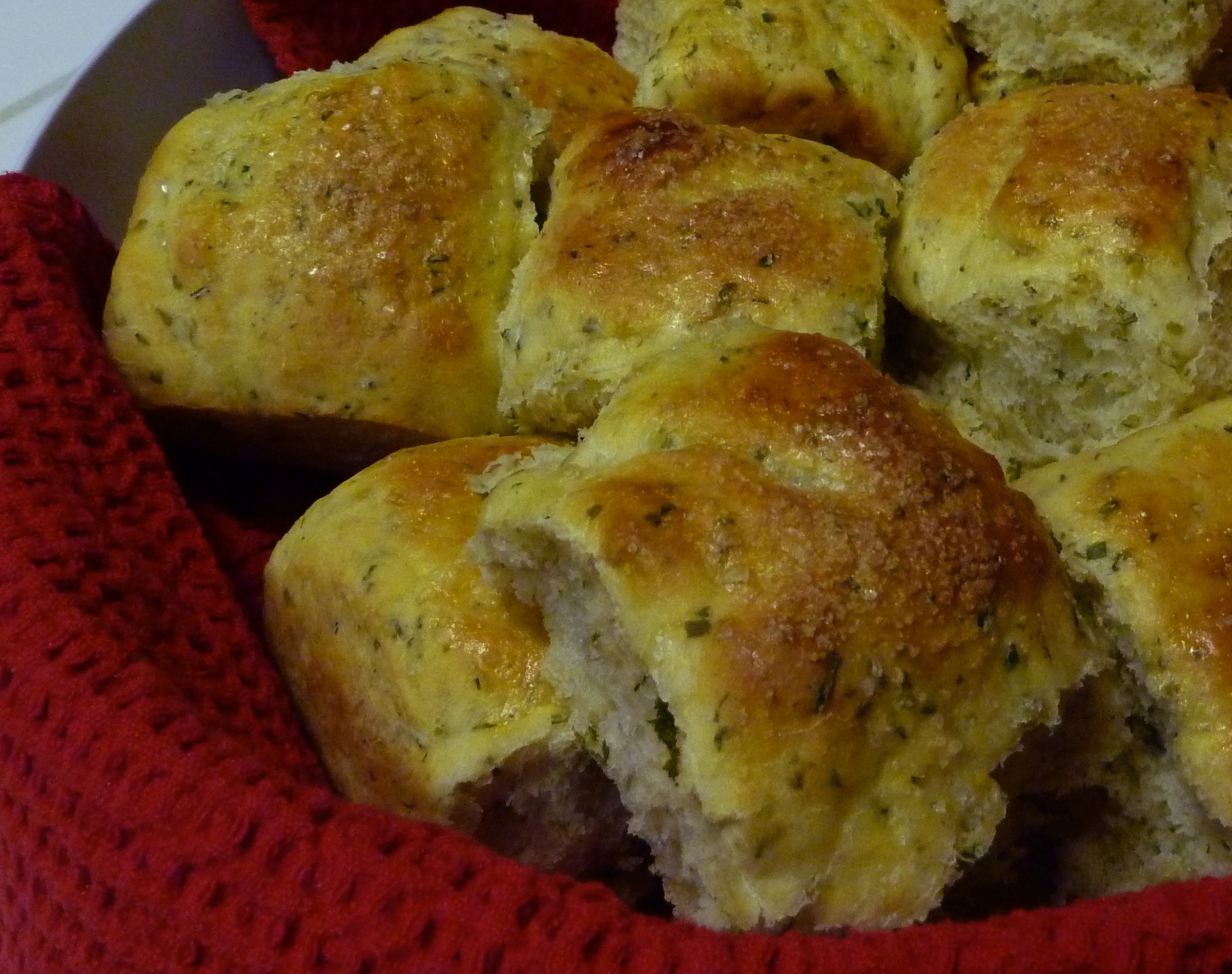 Pumpkin & Rosemary Soft Rolls