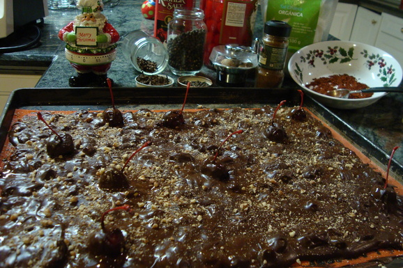 Ancho Chili-Cinnamon Chocolate Bark