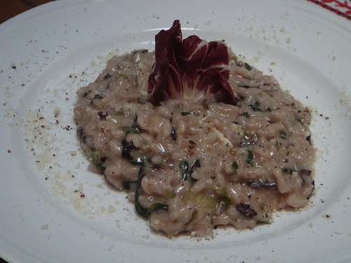Radicchio and Gorgonzola risotto