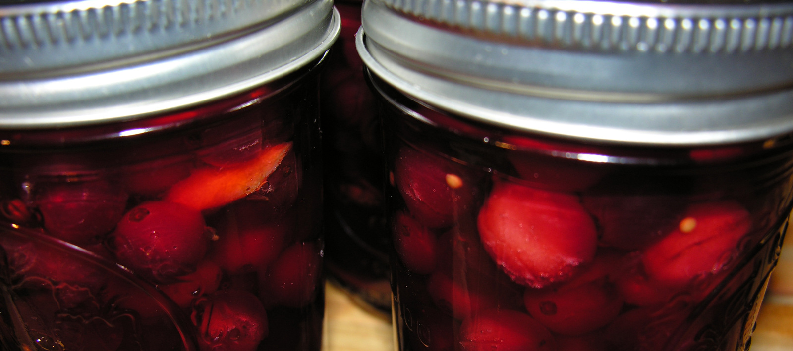 Pickled cranberries