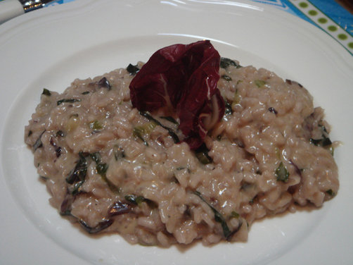 Radicchio and Gorgonzola risotto