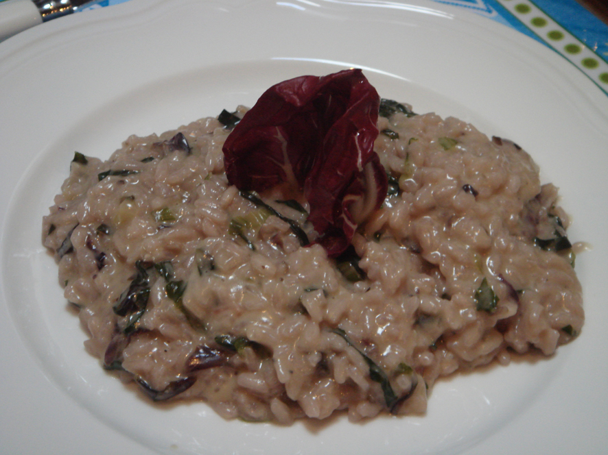 Radicchio and Gorgonzola risotto