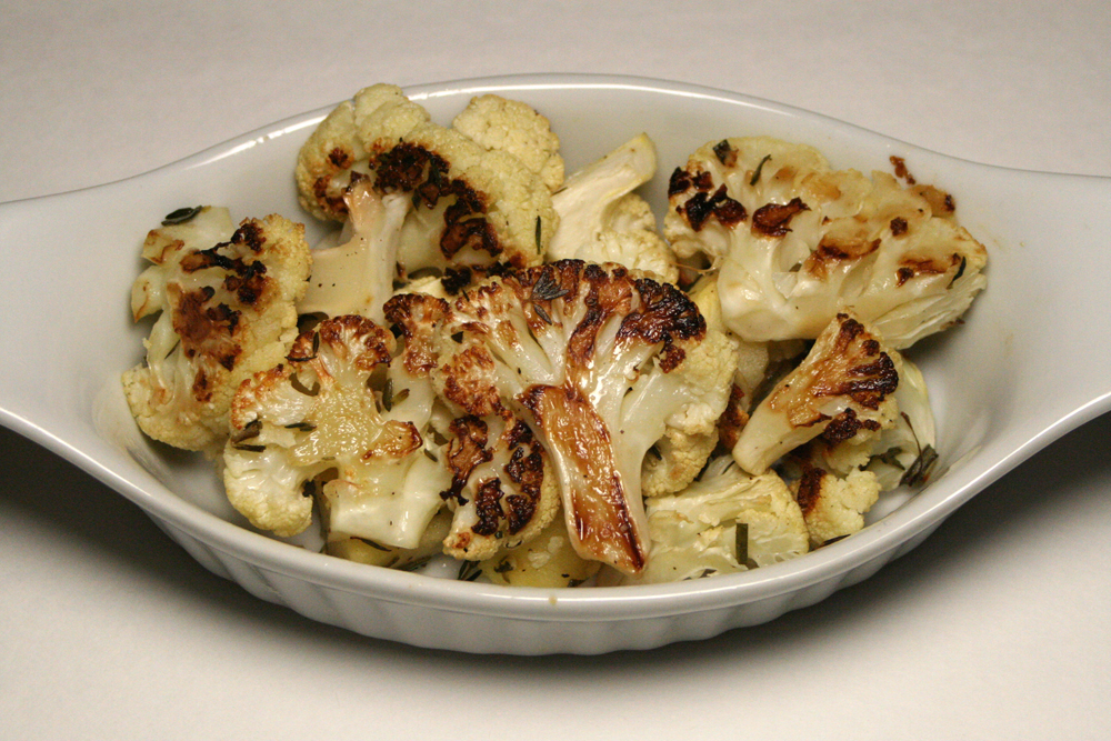 Roasted Cauliflower and apple