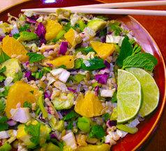 A New Year's lentil salad
