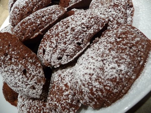 Chocolate-Orange Madeleine Cookies