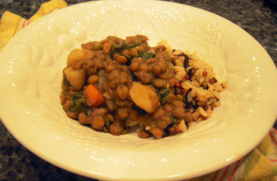 Lentils Once, Twice, and Thrice: Lentils Once with Brown Rice, Lentils Twice in Soup, and Lentils Thrice as Lentil Cakes