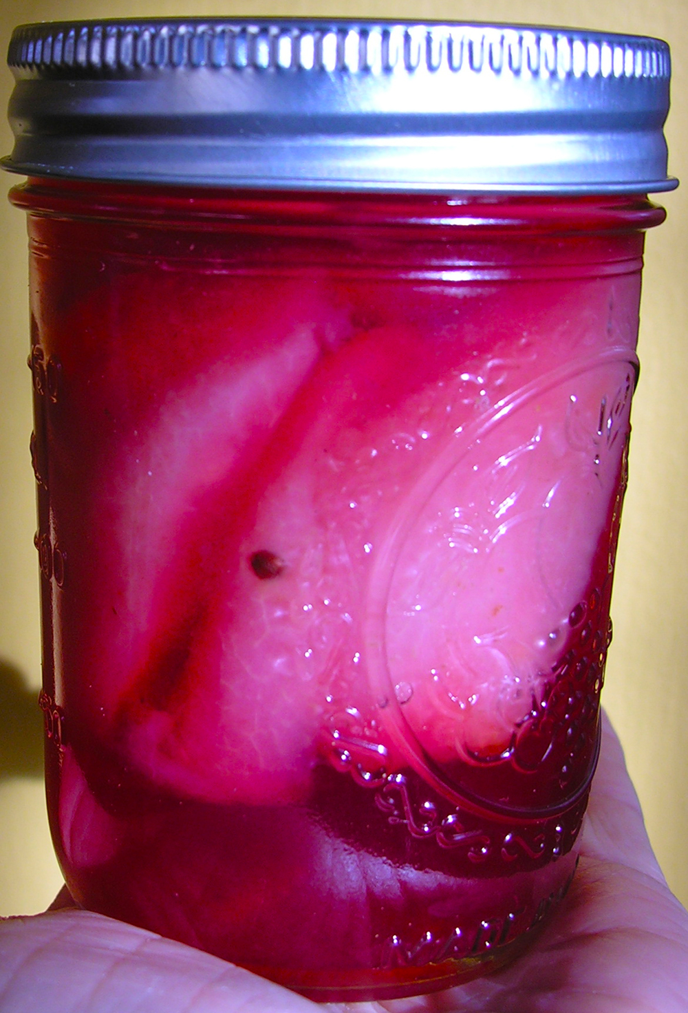  Pickled Pears with cranberry and ginger