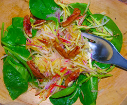Be gone, afternoon slump, apple ginger salad