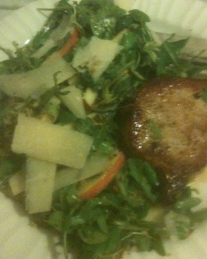 Herbed Apple Salad with Pan-Seared Porkchop