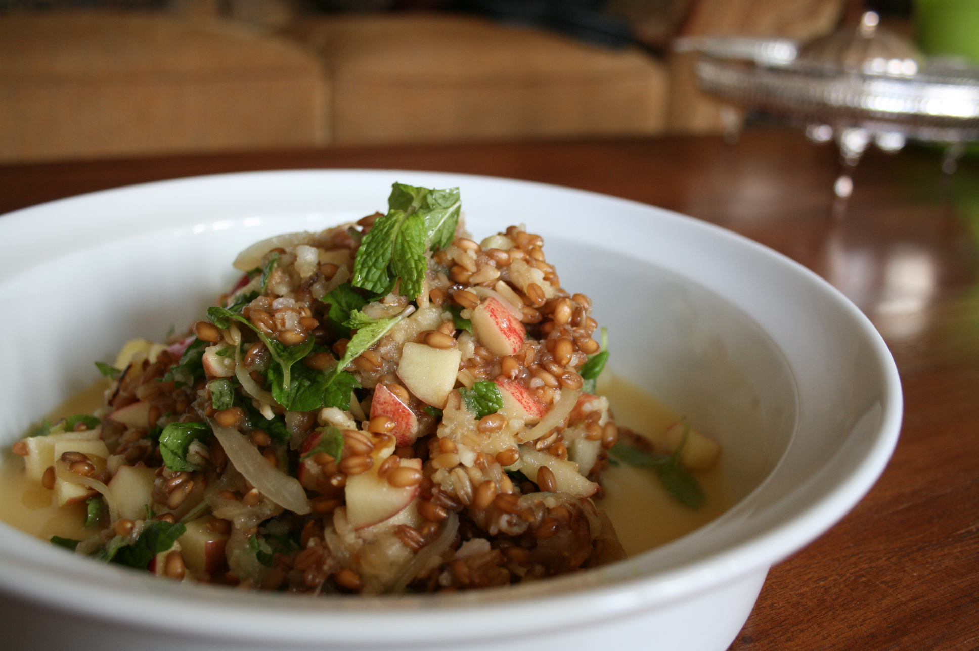 double apple and six grains salad 
