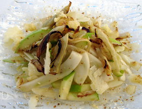 Apple, Fennel Salad with reduced Apple Cider Dressing