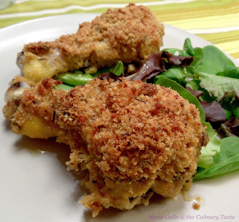 Crispy Chicken Drumsticks aux Trois Herbes