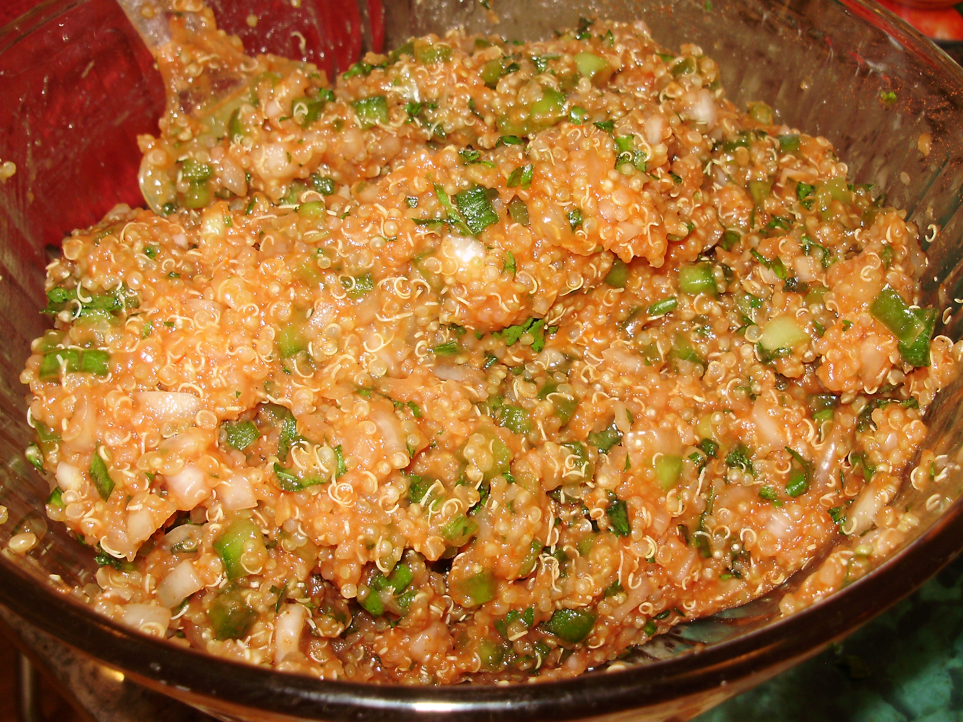 Quinoa Eetch (Red Quinoa Tabouli)