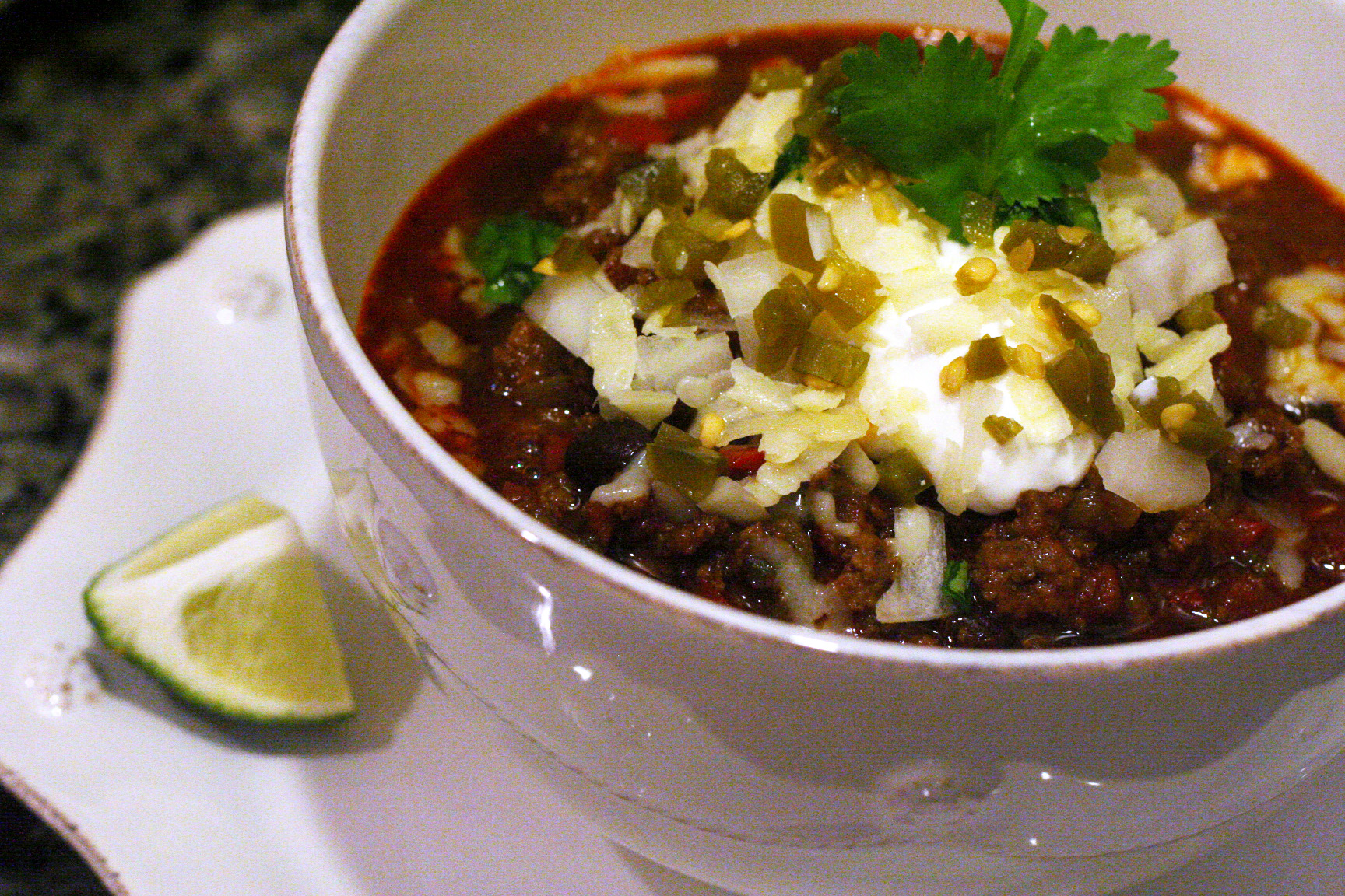 Spicy Beef and Buffalo Chili