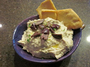 Roasted Meyer Lemon, Artichoke and Kalamata Hummus