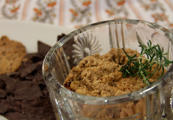 Navy Bean Ricotta Dip with Caramelized Onions and Rosemary