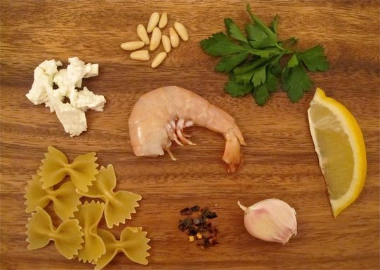 Shrimpandgoatcheesepasta