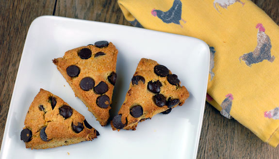 Orange Dark Chocolate Chip Scones