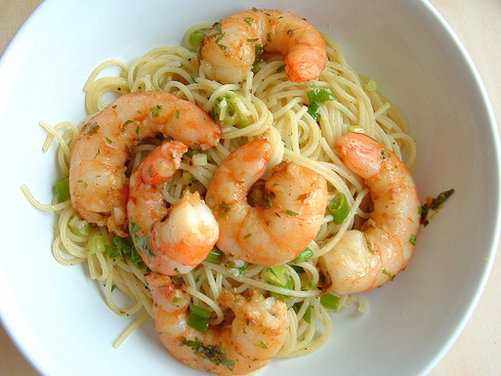 Lemon Linguine with Cajun Shrimp