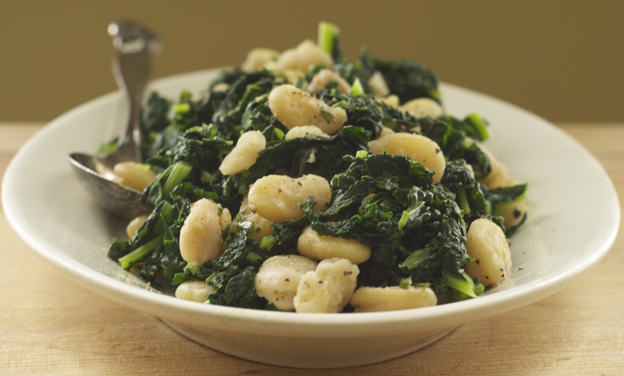 Lacinato Kale and Fava Beans
