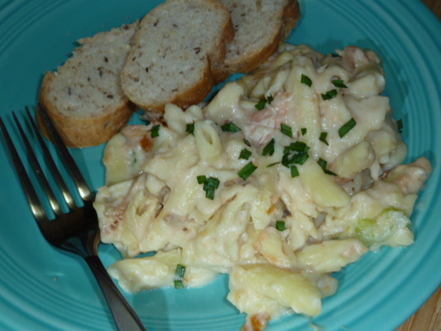 Penne with Smoked Salmon and Horseradish Sauce
