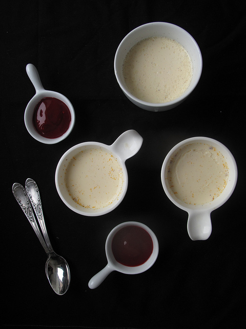 Orange and Cardamom Panna cotta