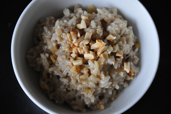Sweet and Savory Porridge with Almonds and Cardamom