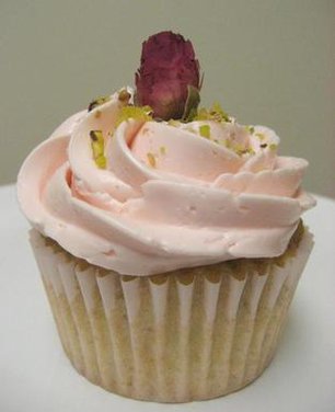 Goodnight Rose: Pistachio-Cardamom Cake with Rosewater Frosting