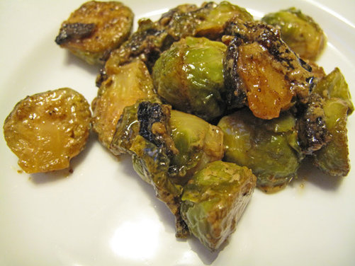 Brussels Sprouts in Pancetta Cream