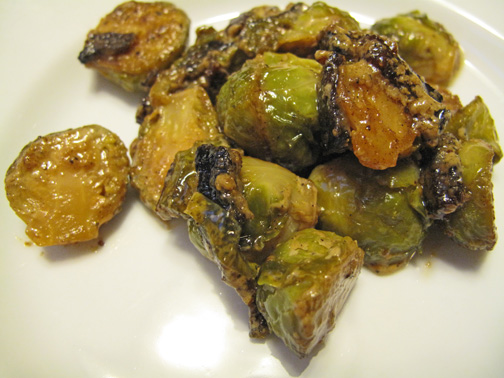 Brussels Sprouts in Pancetta Cream
