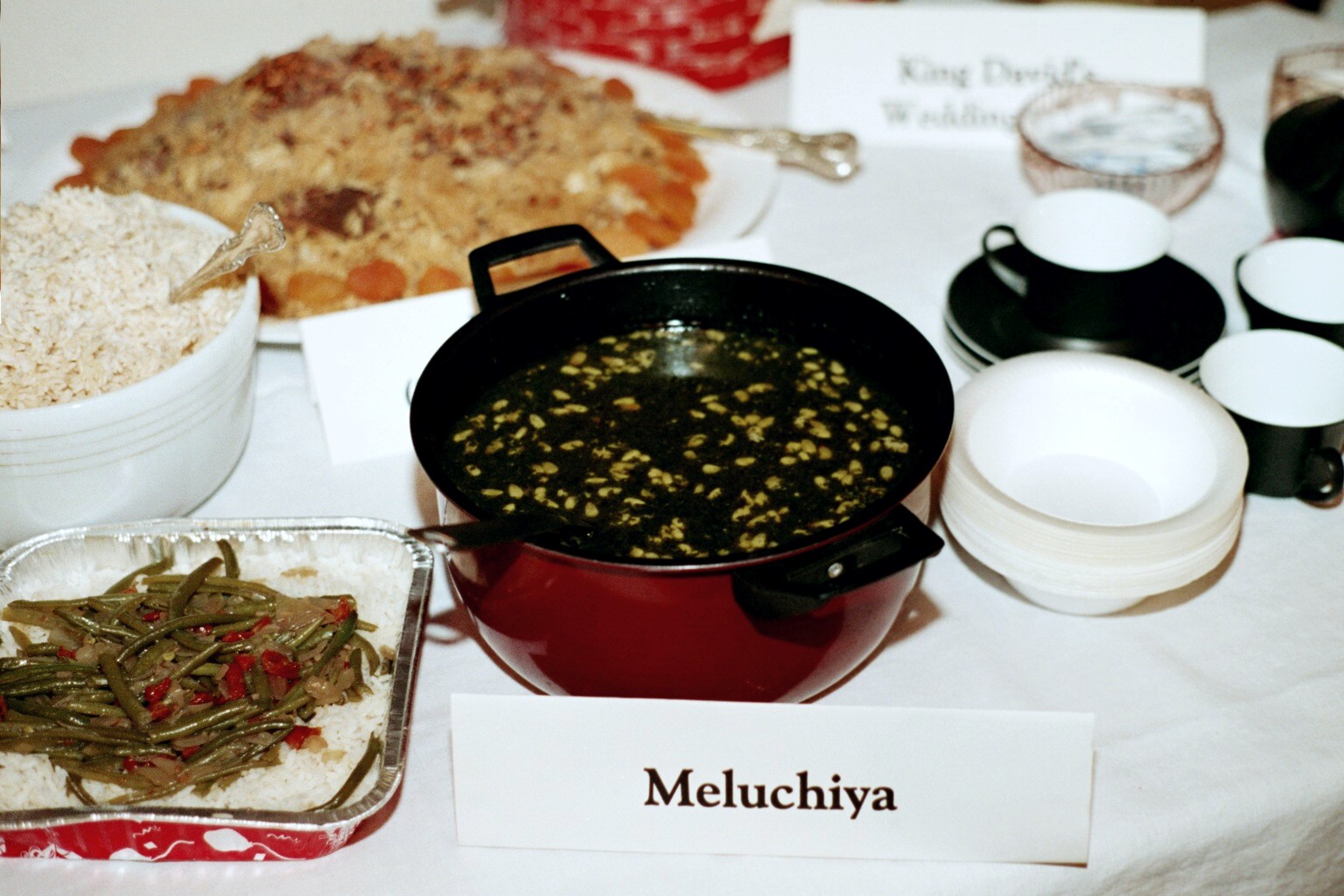 Mulukhiya (Middle Eastern Chicken and Greens Soup)
