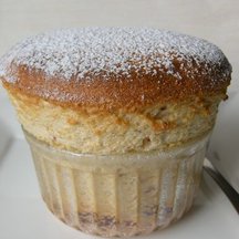 Cardamom  plum souffles