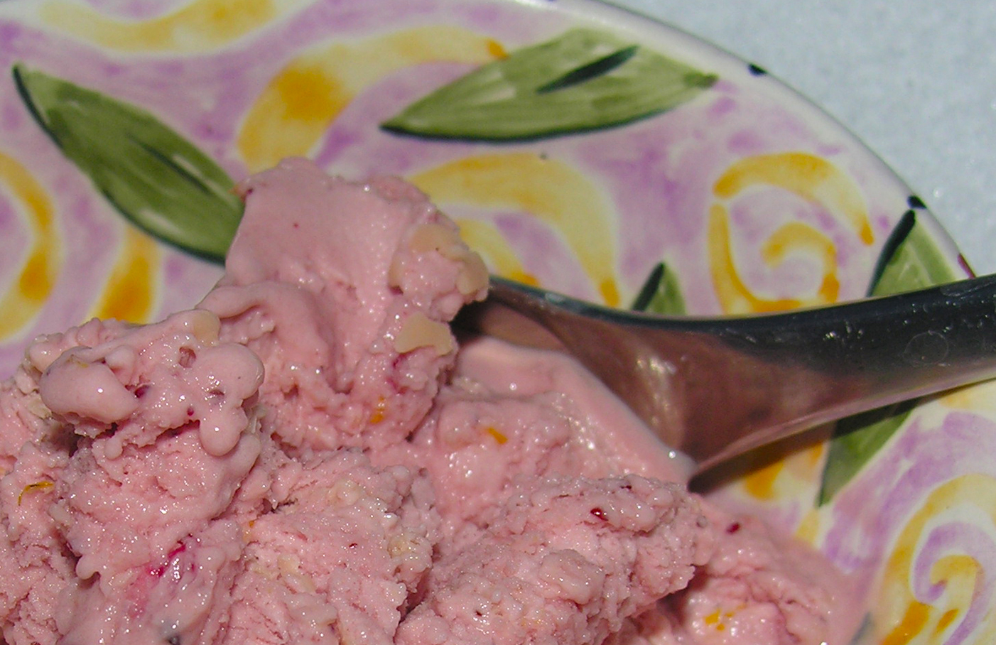 Swedish Lingonberry ice cream with cardamom and citrus notes