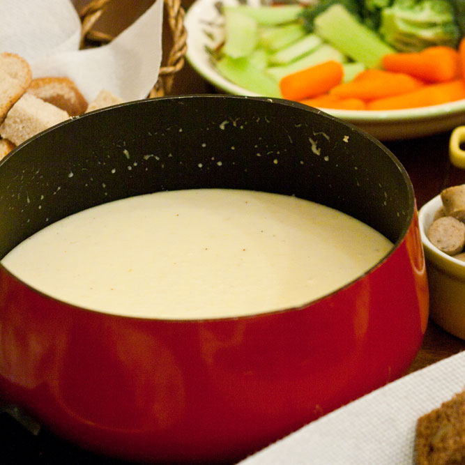 Swiss Cheddar Fondue