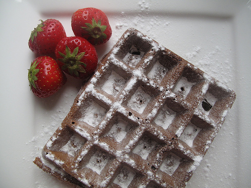The best chocolate wholewheat waffles, ever!
