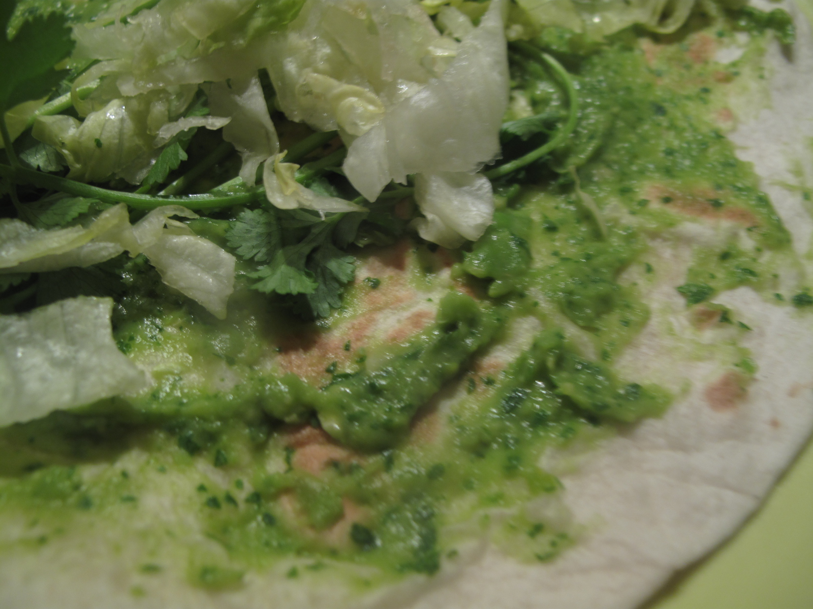 Smashed Pea Guacamole with Cilantro, Ginger and Lime
