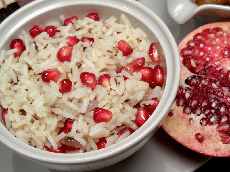 Rice with Pomegranate