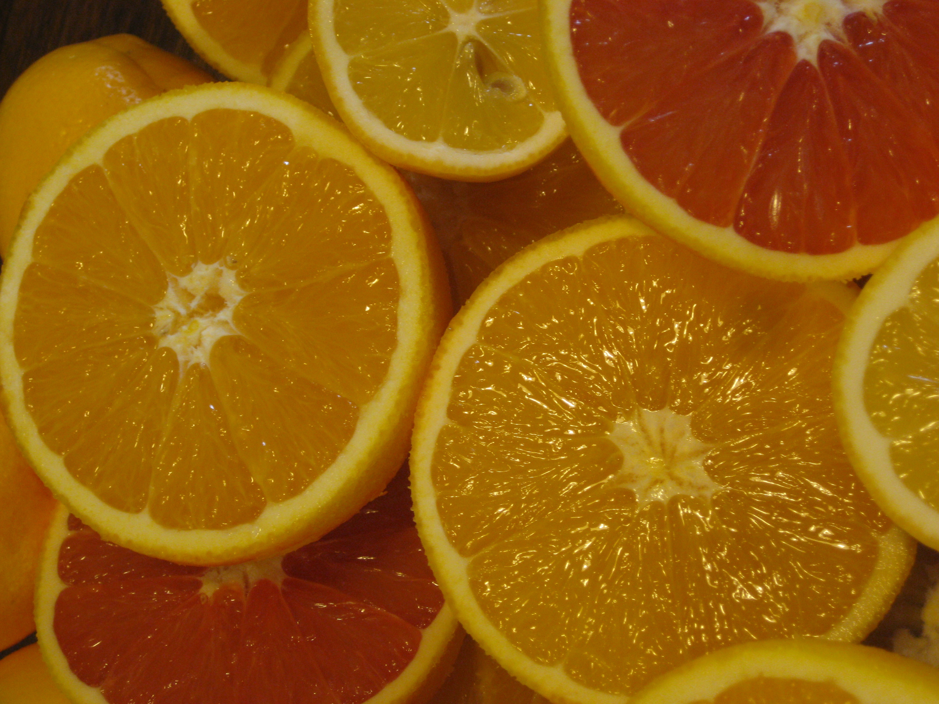 Cardamom vanilla broth with caramelized citrus segments