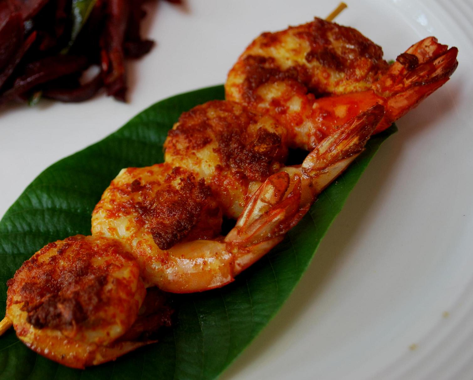 Spicy Grilled Prawns  