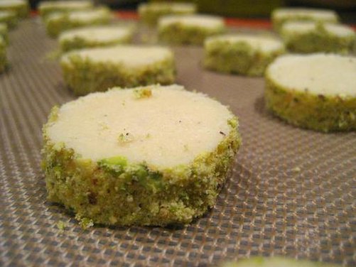 Cardamom-Pistachio Shortbread Cookies