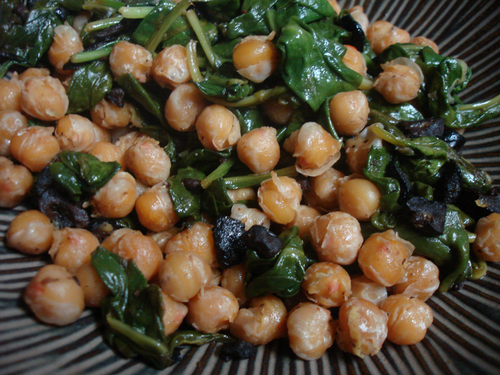 Pan Fried Garbanzos